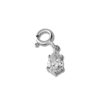 Melano Ornaments Teardrop Cz Hanger Zilver