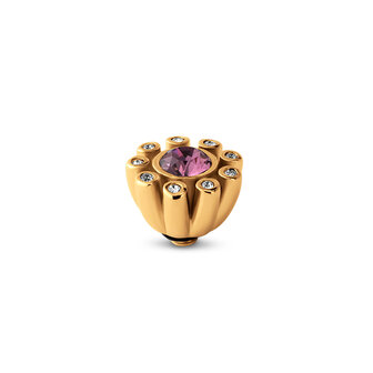 Melano Twisted Stone Gold plated Petal Cz Iris