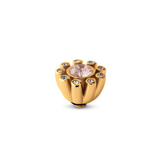Melano Twisted Stone Gold plated Petal Cz Silk