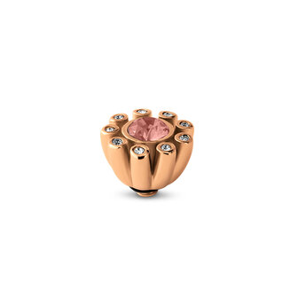 Melano Twisted Stein Rose Goldfarben Petal Cz Rose peach