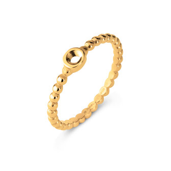 Melano Twisted Tiem Ring Gold Plated