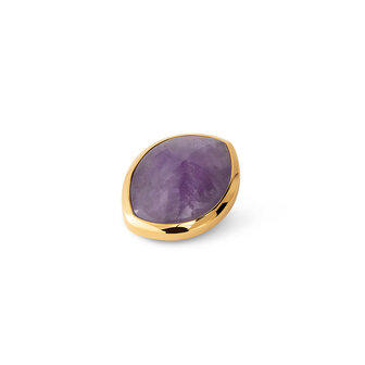 Melano Kosmic Big Gem Eye Steen Goudkleurig Amethyst