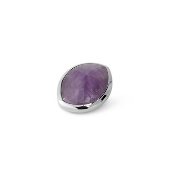 Melano Kosmic Big Gem Eye Steen Zilverkleurig Amethyst