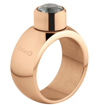 Melano Sturdy Ring Stefanie Rose Goldfarbe 12mm matt