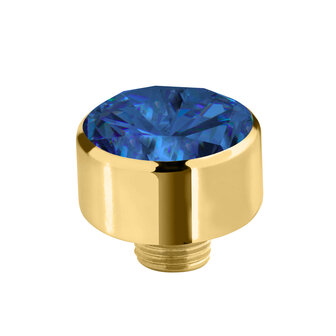 Melano Sturdy Stone Cz Blue 10mmm  Gold-plated