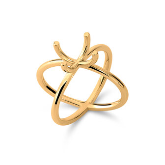 Melano Cateye Ring Charlotte 18KT Goud Plating