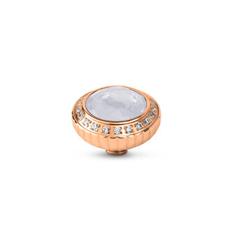 Melano Vivid Stein party Rose Goldfarbe White Opal