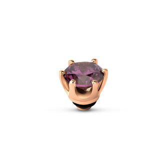 Melano Twisted Stone Rose Gold plated Anniversary Amethyst