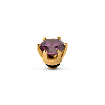 Melano Twisted Stone Gold plated Anniversary Amethyst