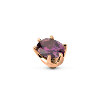Melano Twisted Stone Rose Gold plated Celebration Amethyst
