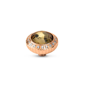 Melano Vivid Stone Party Rose Gold plated Golden Topaz