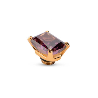 Melano Vivid Stone Angel Rose Gold plated Vivid Purple