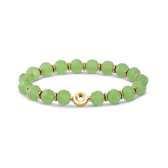 Melano Vivid Armband Virginia Goudkleurig Pale Green