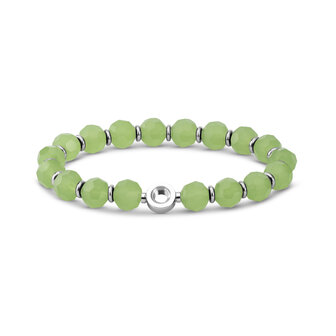 Melano Vivid Armband Virginia Zilverkleurig Pale Green