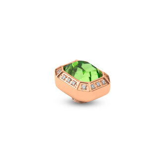 Melano Vivid steentje Emerald CZ Rose Goudkleurig Peridot