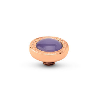 Melano Vivid steentje Luxery Gem Rose Goudkleurig Purple Jade