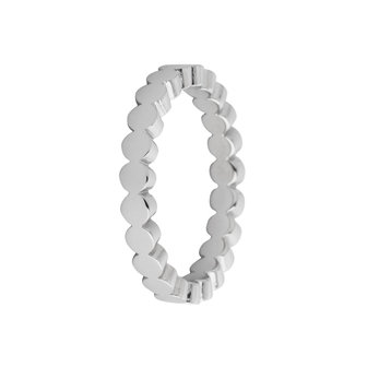 MelanO Friends Ring Sarah Silberfarben Wave