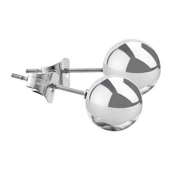 MelanO Meddy Oorsteker Brigitte Edelstaal Zilver