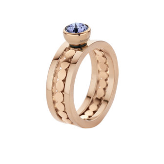 Melano Twisted Ring Trista Stainless Steel Rose Gold-coloured
