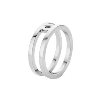 Melano Twisted Ring Trista Stainless Steel Silver-coloured