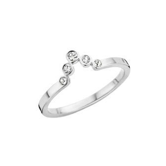 Melano Friends Ring Silberfarben Pointed Zirkonia Crystal