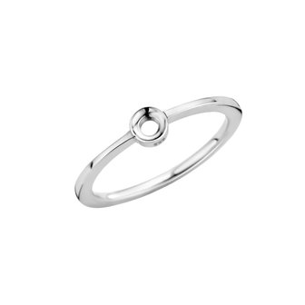 Melano Twisted Ring Silberfarben Petit 1mm