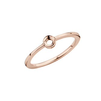 Melano Twisted Ring Rose Goudkleurig Petit 1mm