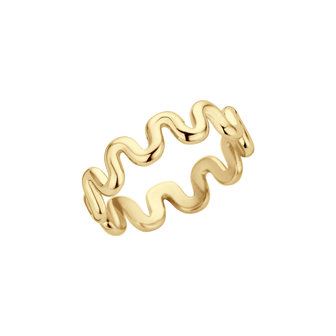 Melano Friends Crinkle Ring Goldfarben