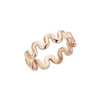Melano Friends Crinkle Ring Rose Gold-coloured