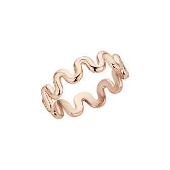 Melano Friends Crinkle Ring Rose Goudkleurig