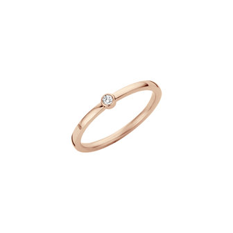 Melano Friends Mini Zirkonia Crystal Ring Rose Gold-coloured