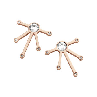Melano Friends Earrings Falling Stars Rose Gold-coloured