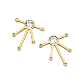 Melano Friends Oorstekers Falling Stars Goudkleurig