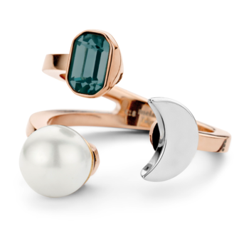 Melano Twisted Trio Ring Goudkleurig