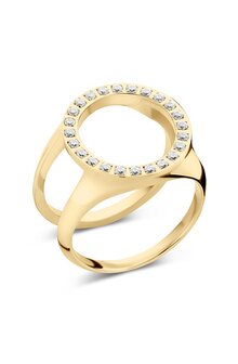 Melano Friends Cover Ring Zirkonia Gold-coloured