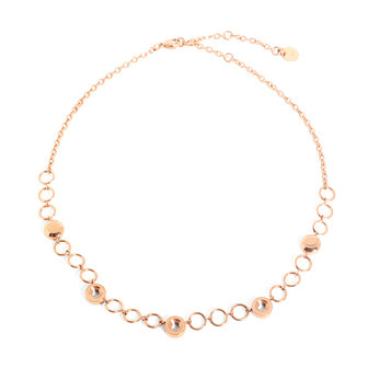 Melano Vivid Triple Stone Necklace  Rose Gold-coloured