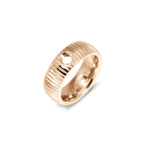 Melano Vivid Ring Striped Rose Gold-coloured