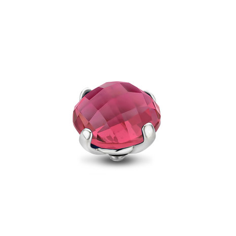 Melano Twisted Facet Bold stone silver plated - Rose 10mm
