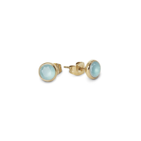 Melano Friends Mabel cz earrings rose gold-coloured Turquoise 