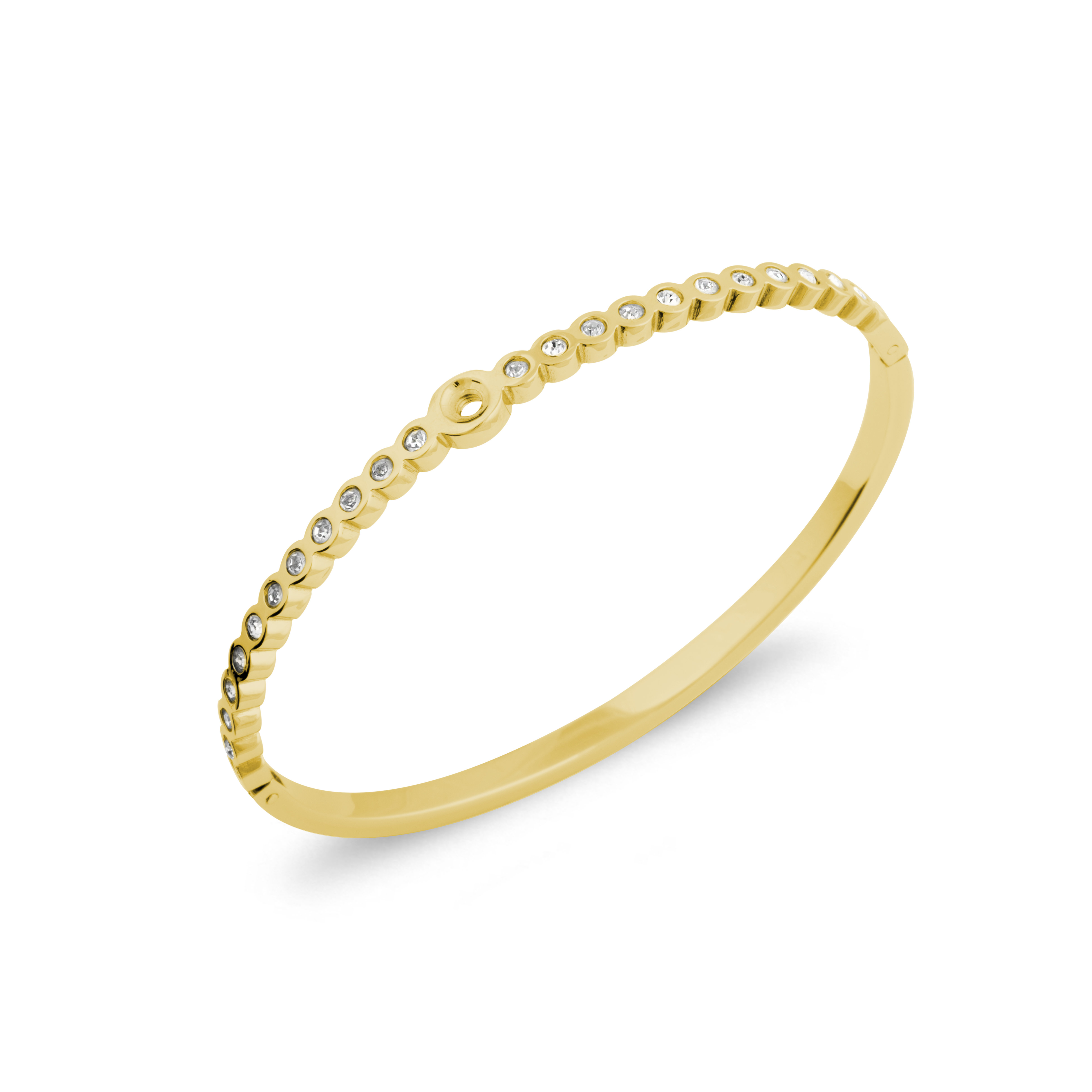 Melano Twisted Wave cz bracelet gold plated
