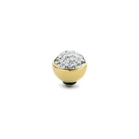 Melano Twisted Shiny stone gold plated - Crystal