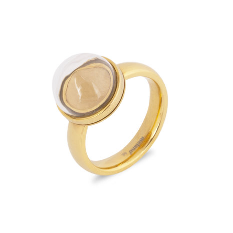 Melano Globe ring gold plated 
