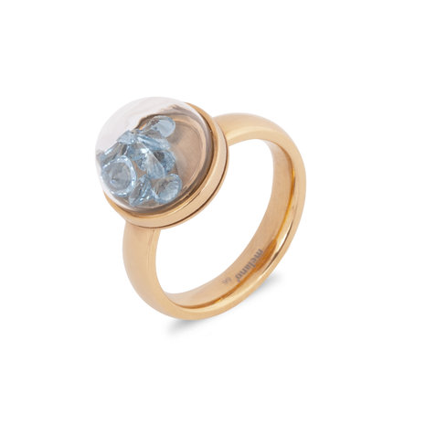 Melano Globe ring rose goudkleurig 4mm