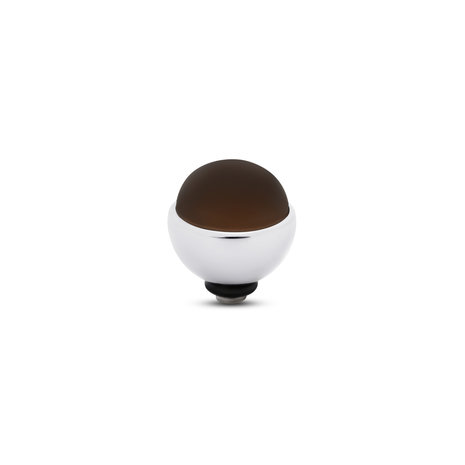 Melano Twisted Frosted Glass stone silver plated Camel