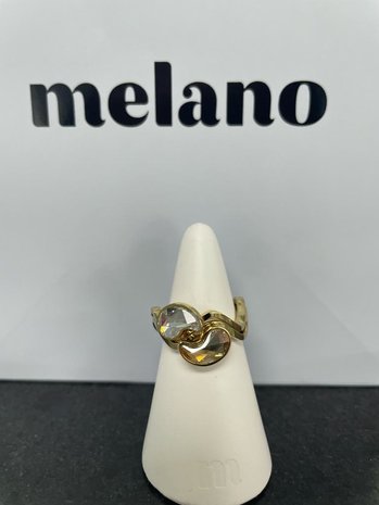 Melano Vivid Paisley Meddy Silverplated Crystal