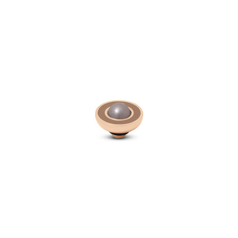 Melano Vivid Resin Pearl steentje Rose Goudkleurig Hazelnut Bronze