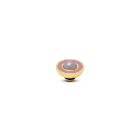 Melano Vivid Resin Pearl Meddy Goldplated Pink Rosalite
