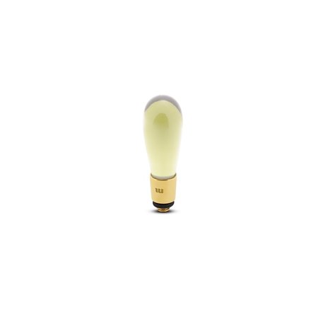 Melano Twisted Glass drop Aufsatz Goldfarben Olive