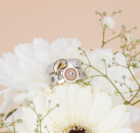 Melano Vivid Viva ring Goldplated