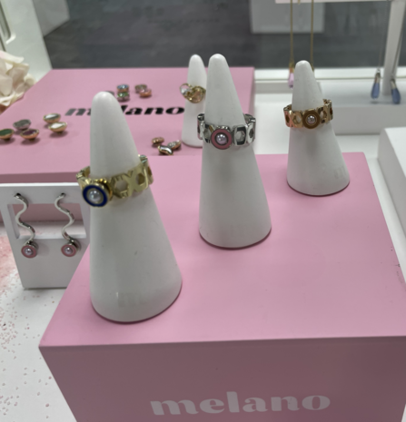 Melano Vivid Viva ring Zilverkleurig